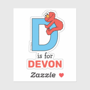 Adesivo Elmo Alphabet   D Azul