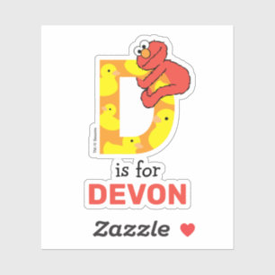 Adesivo Elmo Alphabet D Pato