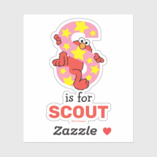 Adesivo Elmo Alphabet   Estrela S