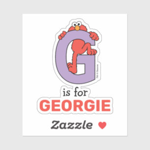 Adesivo Elmo Alphabet G Roxo