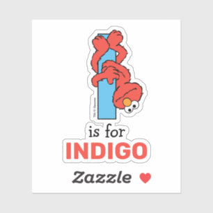 Adesivo Elmo Alphabet   I Azul