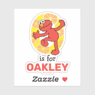 Adesivo Elmo Alphabet   O Laranja