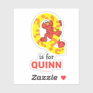 Adesivo Elmo Alphabet   Q Ponto de interrogação