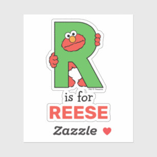 Adesivo Elmo Alphabet   R Verde