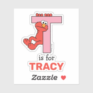 Adesivo Elmo Alphabet T Rosa