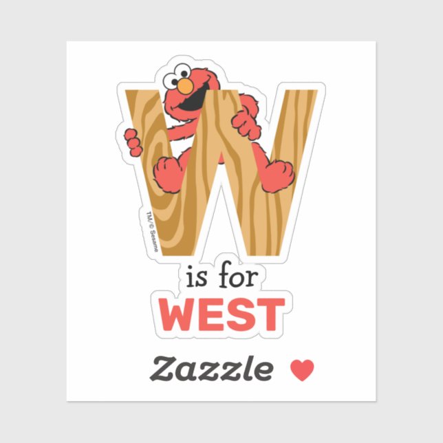 Adesivo Elmo Alphabet | W Madeira (Folha)