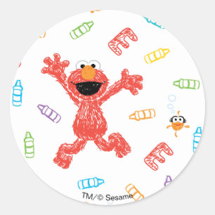 Adesivo Elmo Crayon Pattern