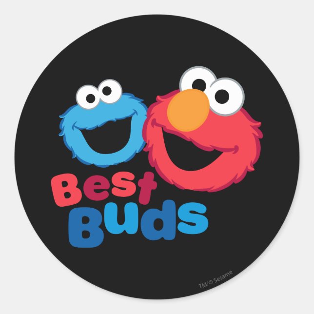 Adesivo Elmo e Cookie Besties (Frente)