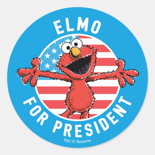 Adesivo Elmo para Presidente - Bandeira (Frente)