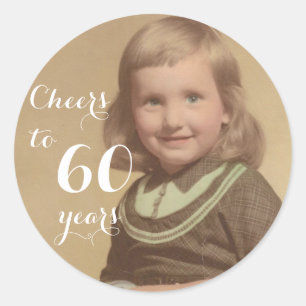 Adesivo Elogios a 60 anos!