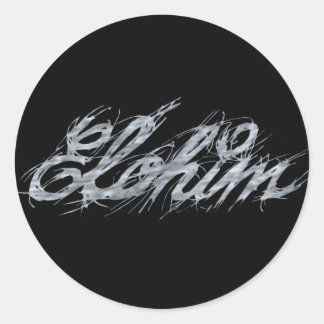 Adesivo Elohim Rature Gris Fond Noir
