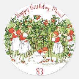Adesivo Elsa Beskow Cute Strawberry Girl