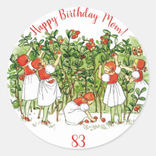 Adesivo Elsa Beskow Cute Strawberry Girl