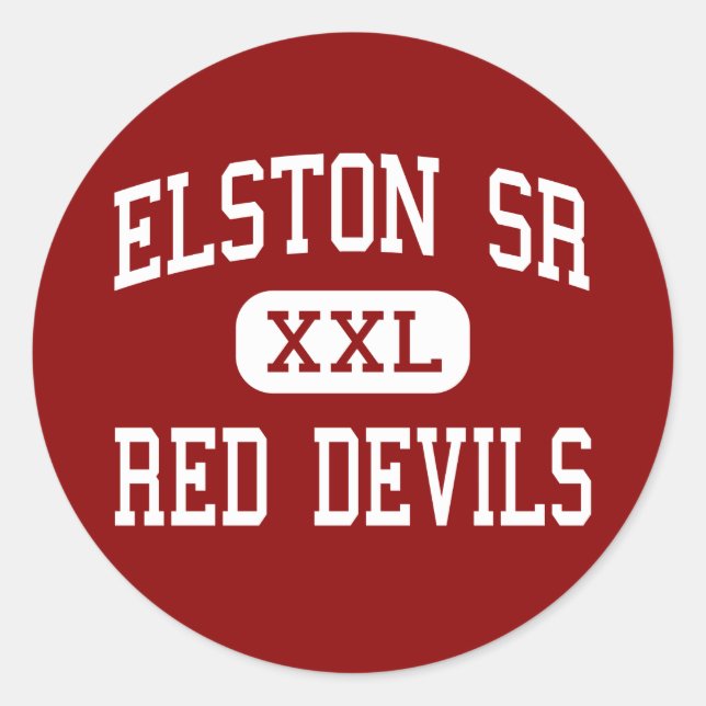 Adesivo Elston Sr - Red Devils - High - Michigan City (Frente)