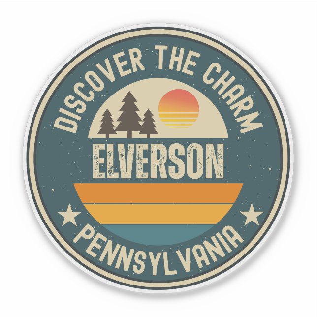 Adesivo Elverson, Pensilvânia (Frente)