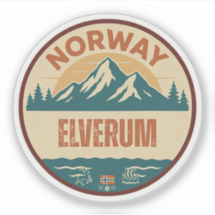Adesivo Elverum, Norge Noruega