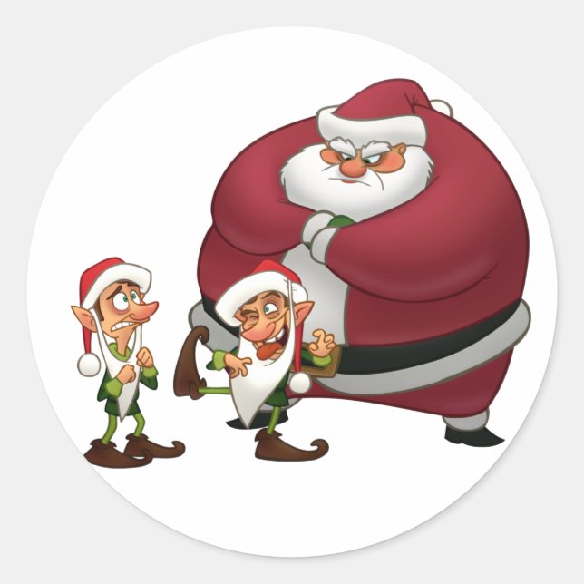 Adesivo Elves Stickers descontentes (Frente)