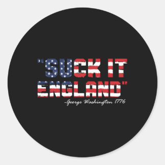 Adesivo Em 4 De Julho Chupa-O Na Inglaterra 1776 Bandeira 