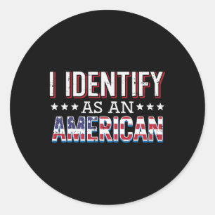 Adesivo Em 4 de julho, identifiquei como Patriot Men W