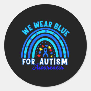 Adesivo Em abril, Vestimos o Autismo Azul Sensibilização I