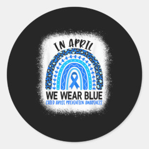 Adesivo Em abril, Vestimos o Azul - Prevenção do Abuso Inf