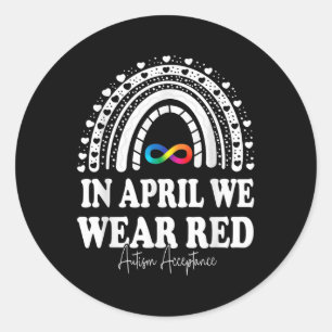 Adesivo Em abril, Vestimos O Vermelho Em Vez De Pessoas Au