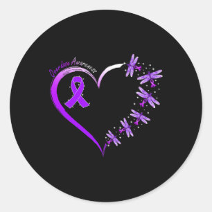 Adesivo Em agosto Vestimos Dragão de Sensibilização para a