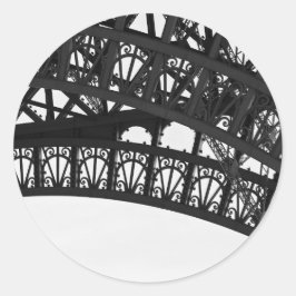 Adesivo em arco de torre Eiffel preto e branco