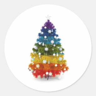 Adesivo em árvore de Natal LGBT