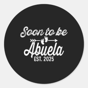 Adesivo Em Breve Ser Abuela Est 2025 Para Ser Avó