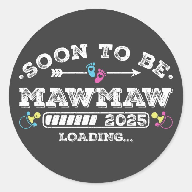 Adesivo Em breve será a carga de Mawmaw 2025 (Frente)
