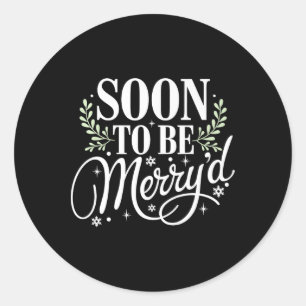 Adesivo Em breve, será Feliz o Casal de Natal engajado Mat