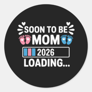 Adesivo Em Breve Será Mãe 2026 Carregando Anúncio de Gravi