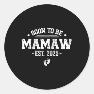 Adesivo Em breve será Mamaw 2025 pela primeira vez a mãe
