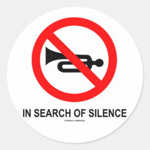 Adesivo Em Busca De Silêncio (Cartaz)