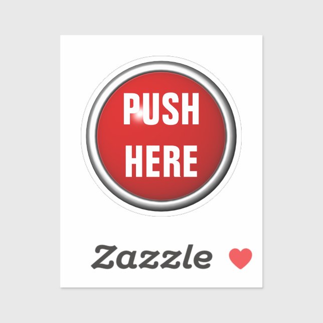 Adesivo em caso de emergência, empurre aqui (Folha)