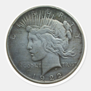 Adesivo Em DEUS confiamos - Moedas de 1922