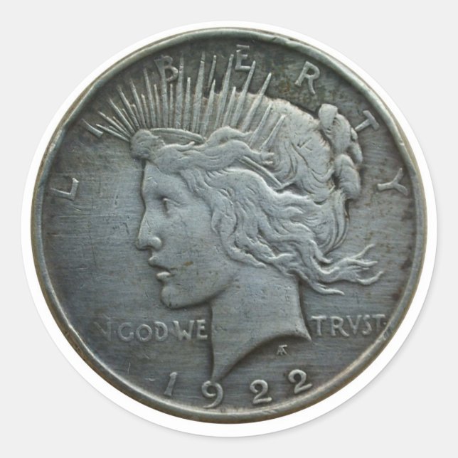 Adesivo Em DEUS confiamos - Moedas de 1922 (Frente)