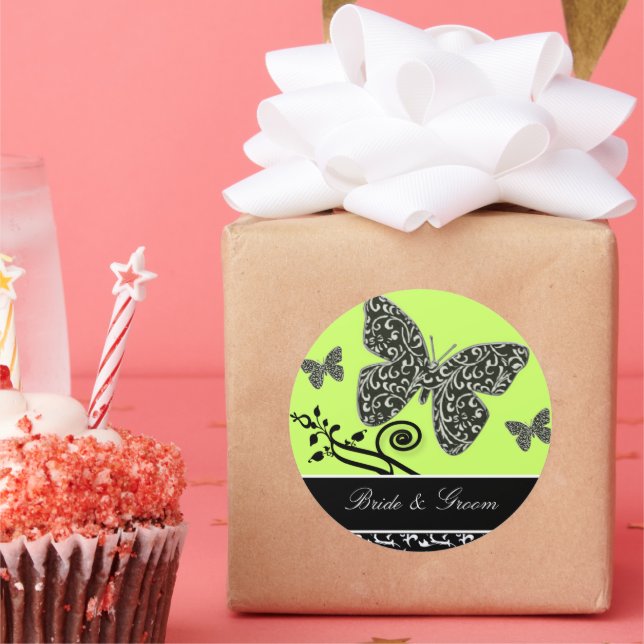 Adesivo em espiral e borboleta (Festa)