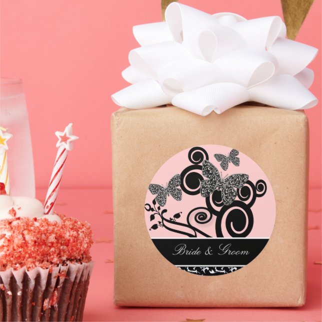 Adesivo em espiral e borboleta (Festa)