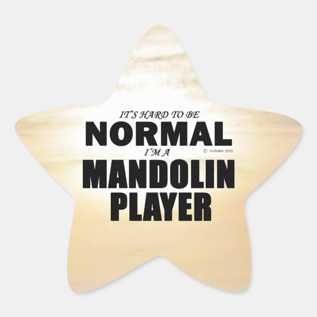 Adesivo em estrela do Mandolin Normal (Frente)