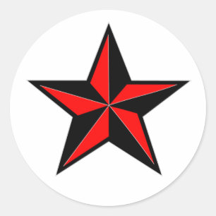 adesivo em estrela náutica