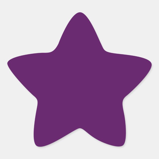 Adesivo em estrela roxa de ameixa (Frente)