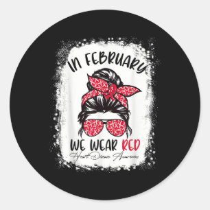 Adesivo Em fevereiro, Vestimos a consciência da doença do 