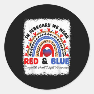 Adesivo Em fevereiro, Vestimos Vermelho & Blue Chd Awa
