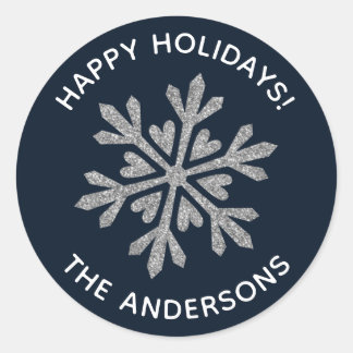 Adesivo em flocos de neve do inverno