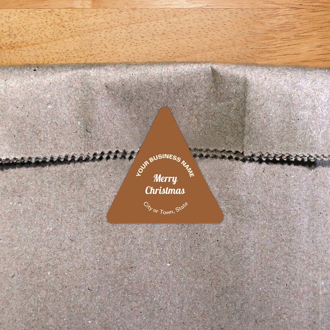 Adesivo em forma de triângulo marrom com tema de N (Criador carregado)