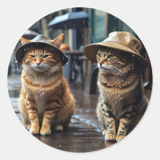 adesivo em forma redonda de animais