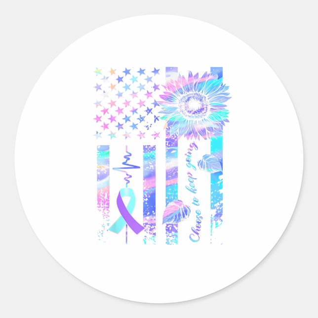 Adesivo Em maio Vestimos Fita Suicida Sensibilização para  (Frente)