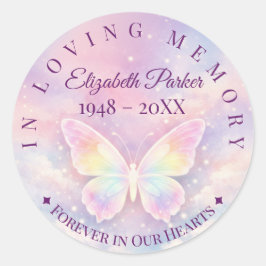 Adesivo Em Memória Carinhosa Sticker de Borboleta de Lembr